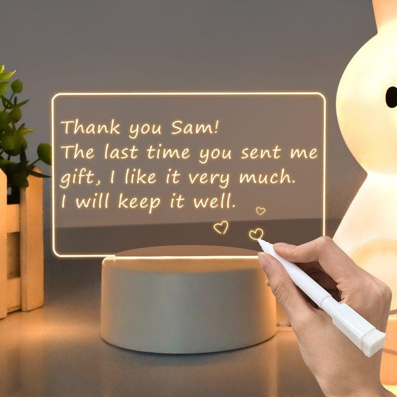 3d luminous message board nightlight