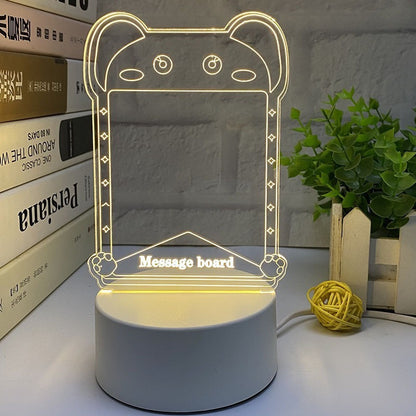 3d luminous message board nightlight