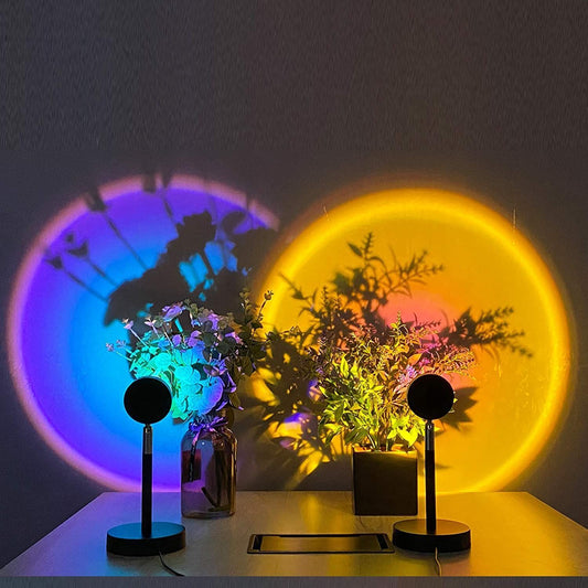 Unlimited Day Projection Rainbow Sunset Lamp