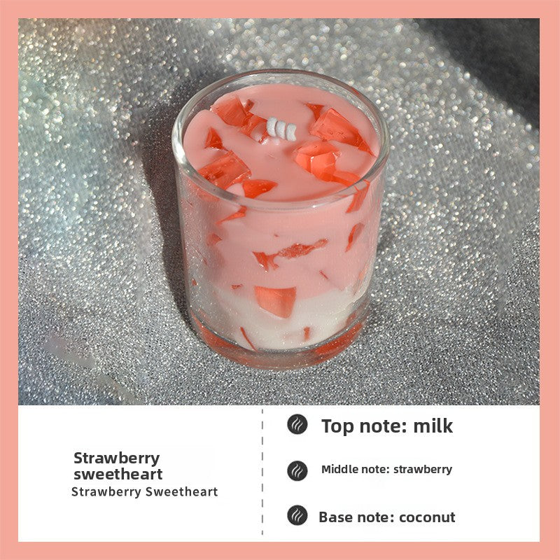 Premium Scented Soy Wax Candle in Glass Cup