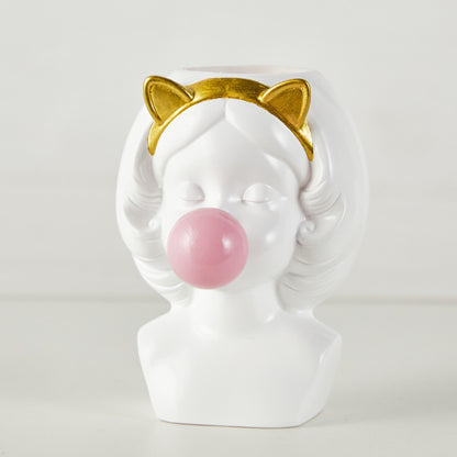 Nordic Cat Ear Resin Plant Pot