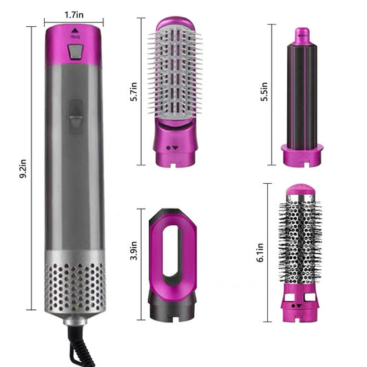 5-in-1 Hair Styling Comb with Hot Air