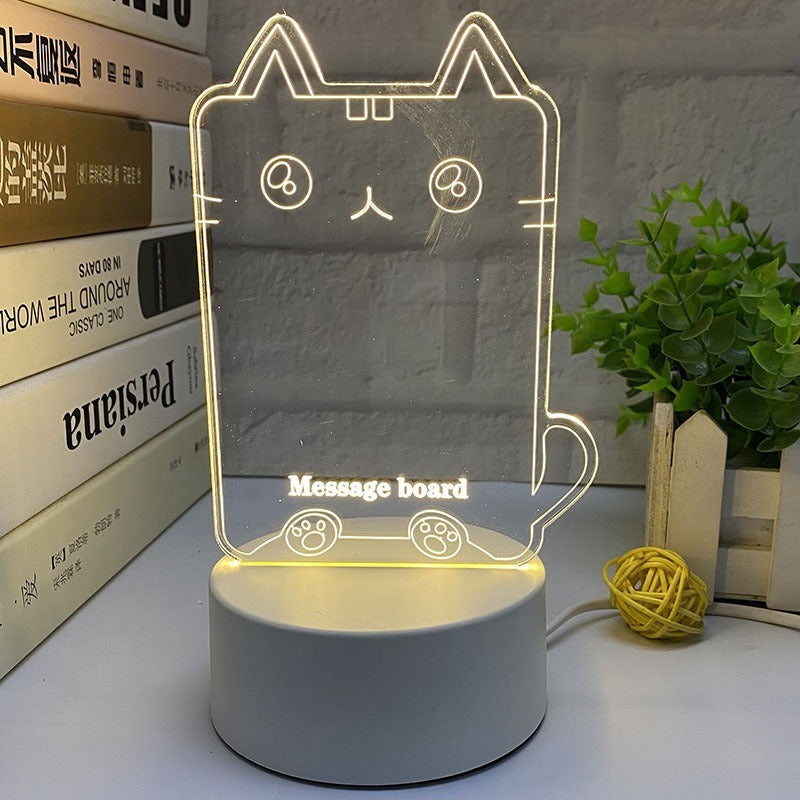 3d luminous message board nightlight
